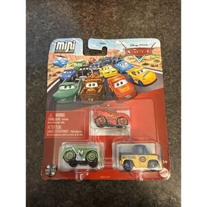 Disney Pixar Cars Metal Mini Racers Set Brick Yardley Lightning Dexter Hoover